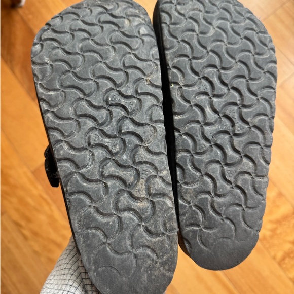 Birkenstock Boston vintage Black leather Clog Sandals size 39 - Picture 4 of 4